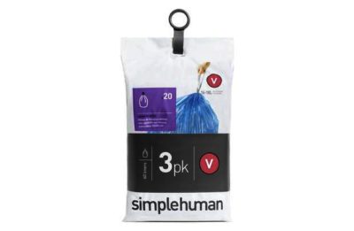 simplehuman Bin Liner Code V 3 x 20 Pack 60 Liners